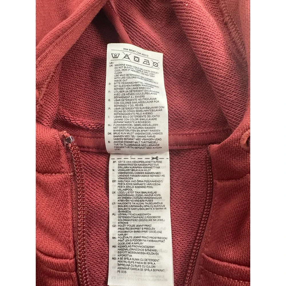 Adidas Mens Quarter Zip Hoodie Burgundy Navy Colorblock GD9027 Large